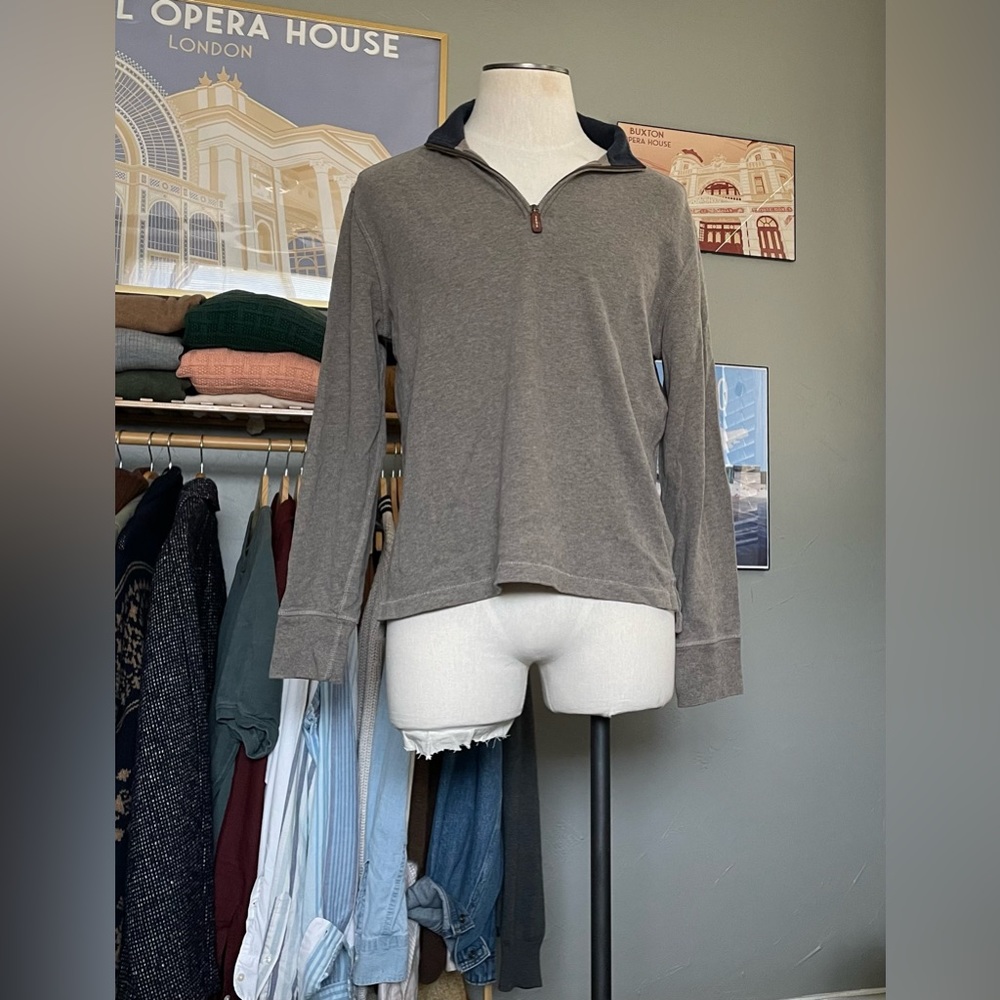 J. Crew Brown Quarter Zip